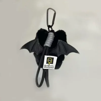 New Fish Black Cat Plush Doll Keychain