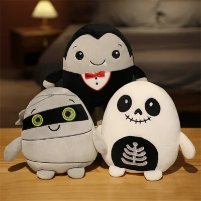 Cute Vampire Pumpkin Man Spooky Plush