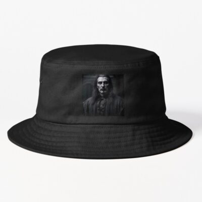 Vlad Dracul Castle Portrait Bucket Hat
