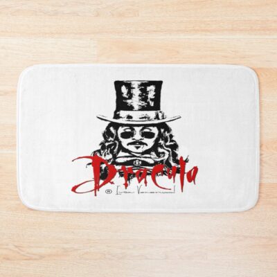 Dracula Bram Stoker Tribute By Ivan Venerucci Bath Mat