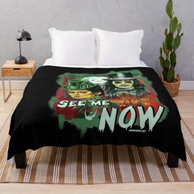 Bram Stoker S Dracula See Me Now Throw Blanket