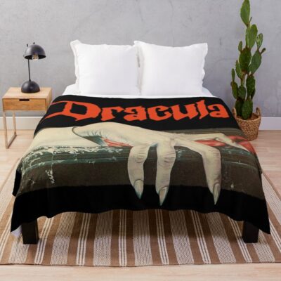 Vintage Dracula Throw Blanket