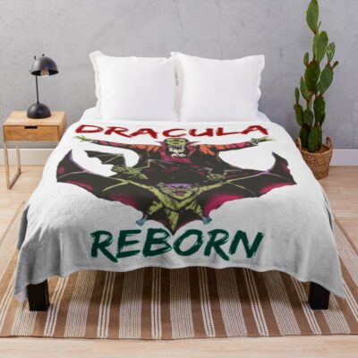 Dracula Reborn Throw Blanket