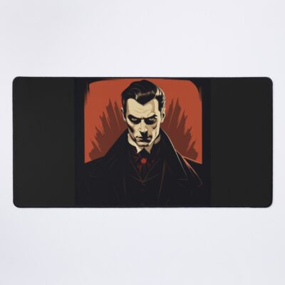 Dracula In Retro Classic Vintage Style Mouse Pad