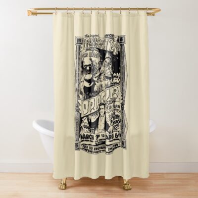 Retro Monsters Shower Curtain