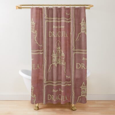 Bram Stokers Dracula Original Book Cover Shower Curtain