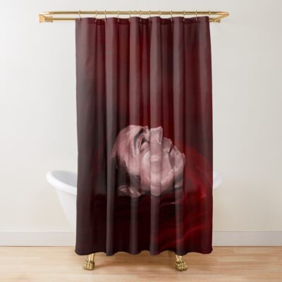 Dracula Floating In Blood Claes Bang Shower Curtain