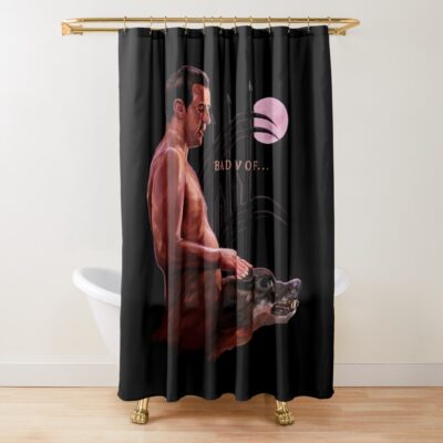 Dracula Bbc Bad Wolf Claes Bang Shower Curtain