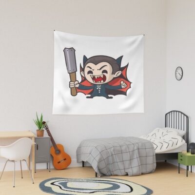 Dracula Playing Tapestry