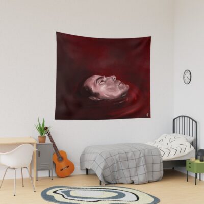 Dracula Floating In Blood Claes Bang Tapestry
