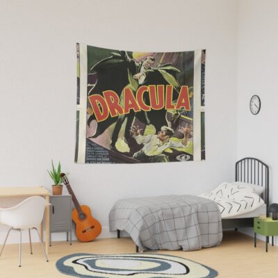 Dracula Vintage Horror Movie Tapestry