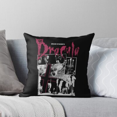 New Bram Stokers Dracula Throw Pillow