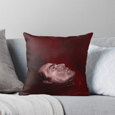 Dracula Floating In Blood Claes Bang Throw Pillow