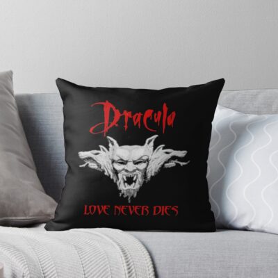 Dracula Love Never Dies Throw Pillow