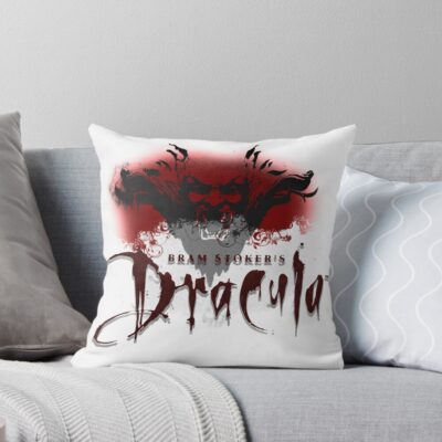Dracula Bram Stoker Throw Pillow