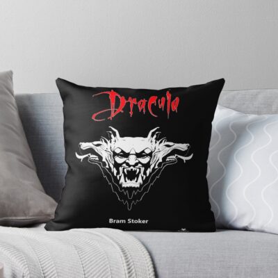 Dracula Gargoyle Throw Pillow
