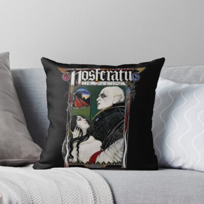 Nosferatu Kinski Poster Premium Scoop Throw Pillow