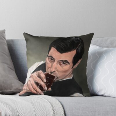 You Re Drinking My Blood Dracula Claes Bang Throw Pillow
